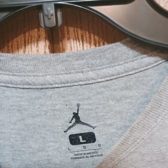 3 Jordan (T-Shirts)-(1 Orange/2 Gray)-(Pre-owned)-(Worn Condition)-(Size L)-$25 - Picture 6 of 9